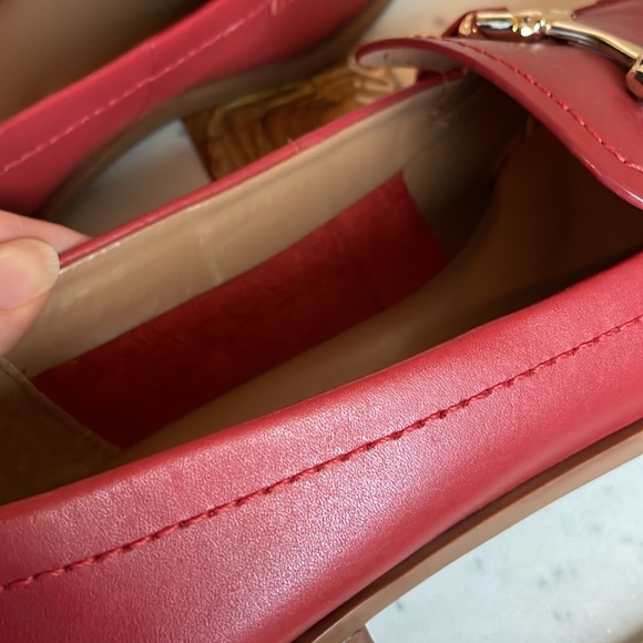 Naturalizer Women’s Loafer Shoes Size 10.5 Red Leather Preppy Classic Academia - Picture 7 of 8